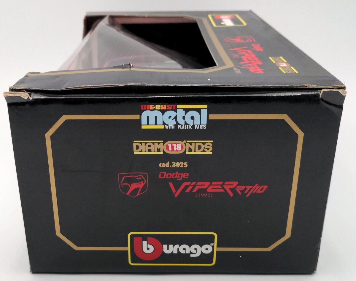 Burago 3025 1:18 Scale 1992 Dodge Viper RT/10