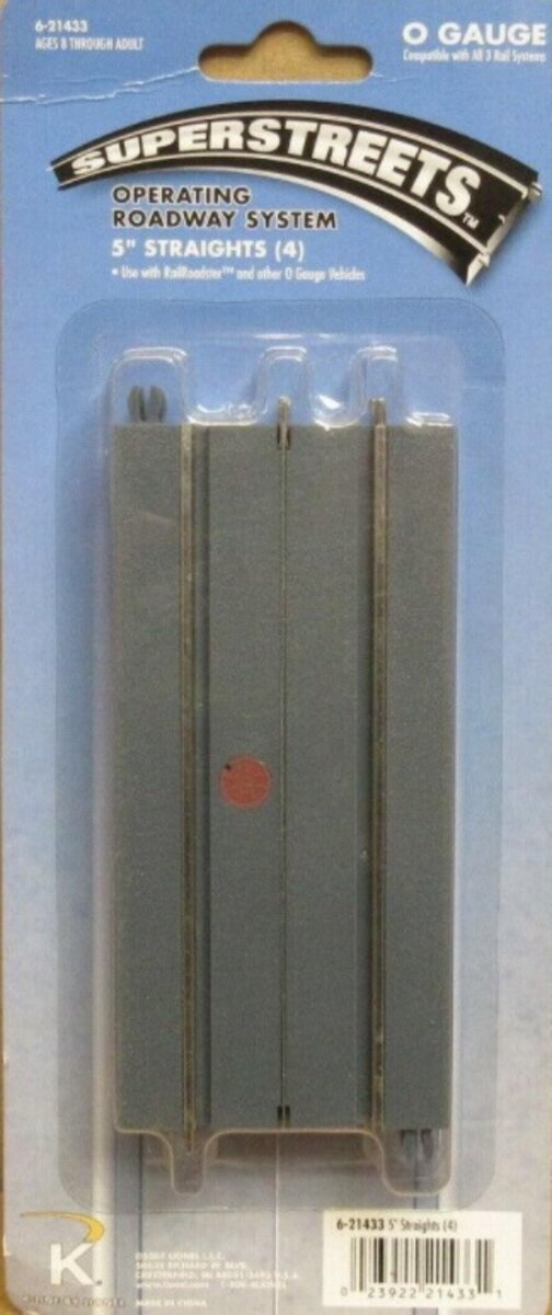 Lionel 6-21433 O Superstreets Operating Roadway System 5" Straights