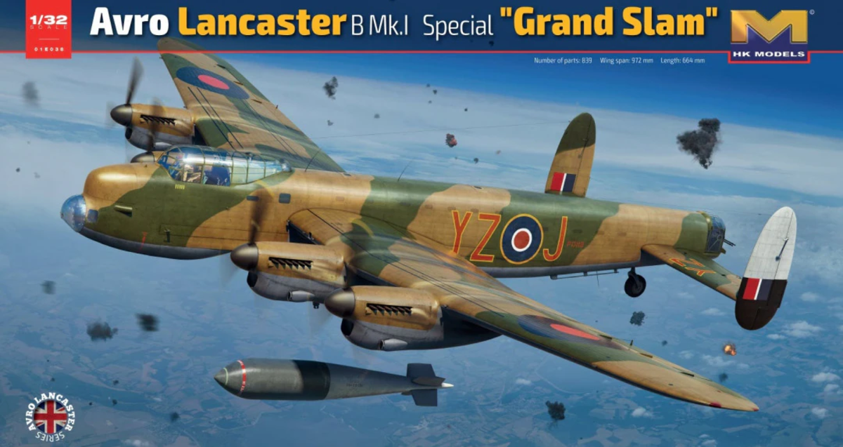HK Models 01E038 1:32 Avro Lancaster B MK.l Special Grand Slam Plane Kit