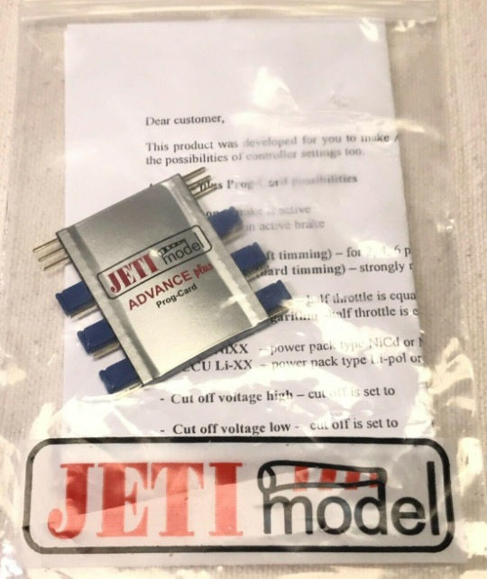 Jeti Model Advance Plus Prog-Card