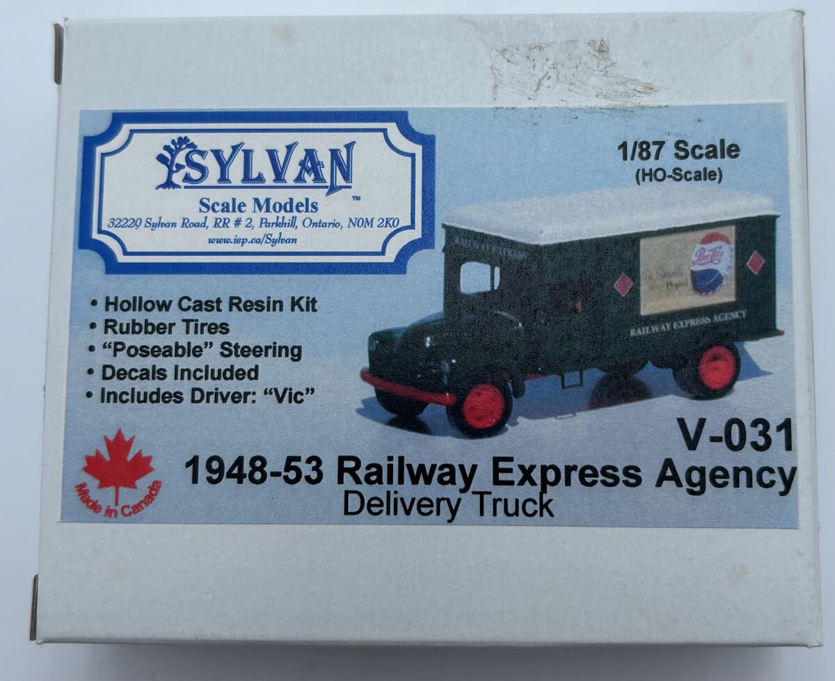 Sylvan Scale Models V-031 HO 1948-53 Railway Express Agency Delivery Truck Kit