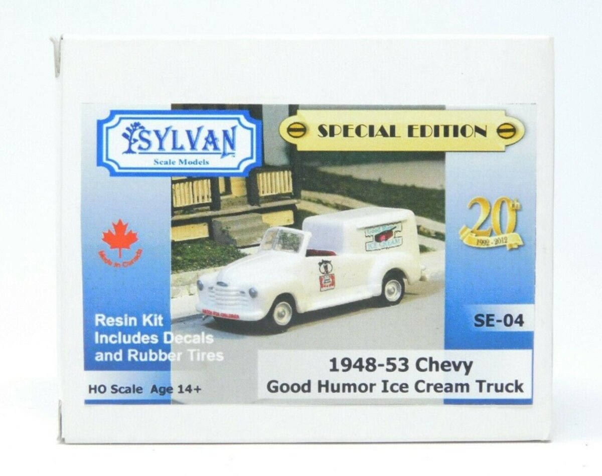 Sylvan Scale Models SE-04 HO 1948-53 Chevy Good Humor Ice Cream Truck Resin Kit