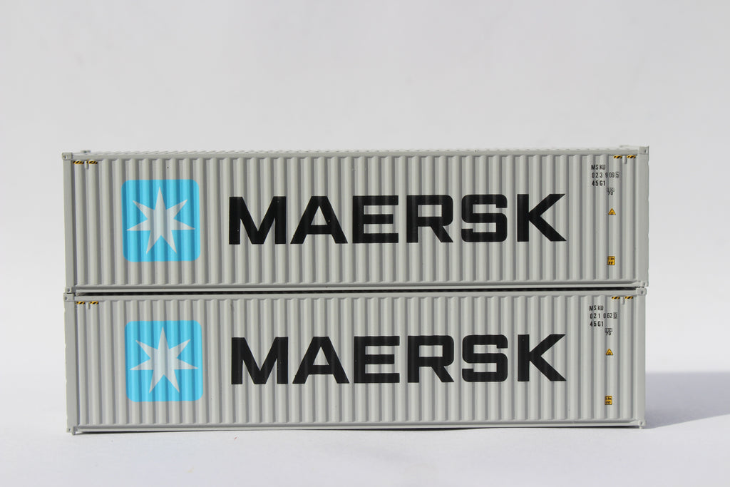 JTC Model Trains 405162 N Scale MAERSK 40' High Cube Container W/Magnetic System