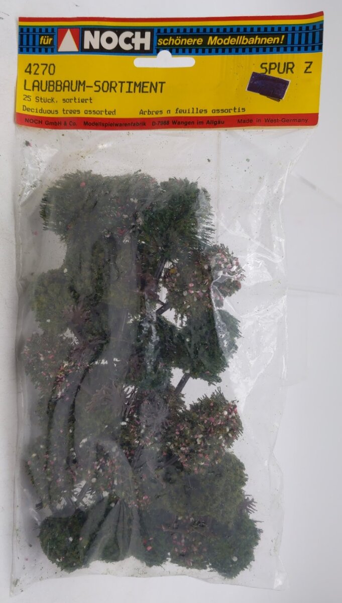 Noch 4270 Z Scale Deciduous Trees Assorted (Pack of 25)