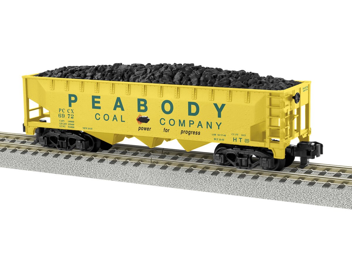 American Flyer 2219325 S Peabody Coal 3-Bay Hopper #6972