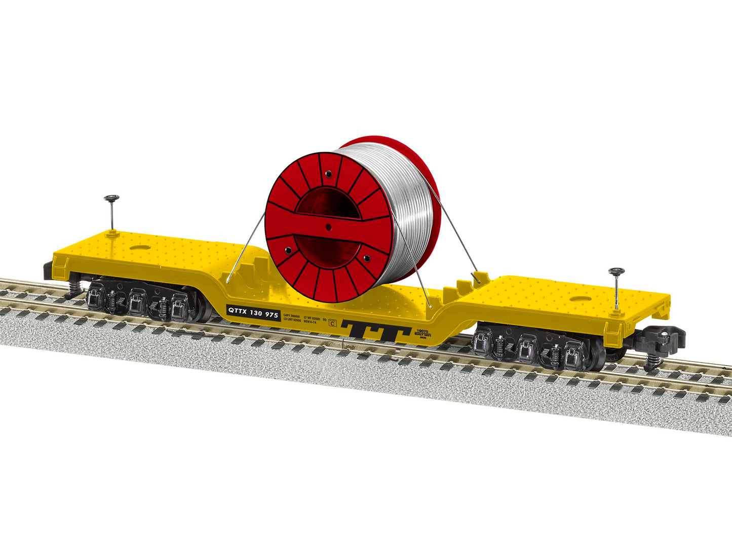 American Flyer 2119070 S Trailer Train Depressed Center Flatcar