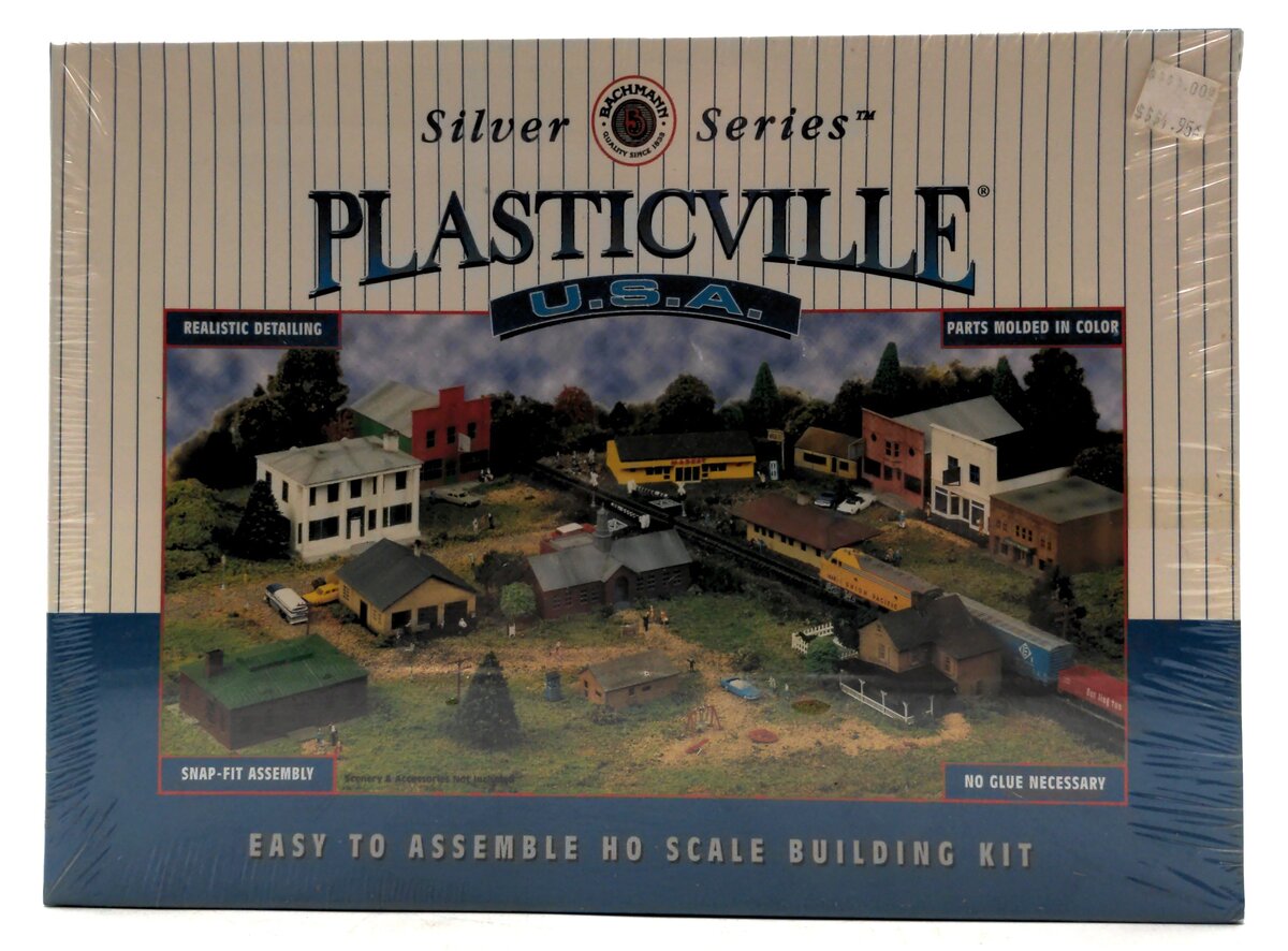 Bachmann 45535 HO Scale Silver Series Plasticville Emil's Dry Goods Building Kit