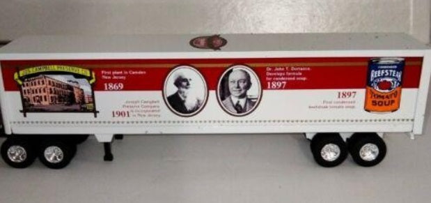 Penjoy Collectible Models Die Cast 1:64 Campbell's Soup Truck Trailer