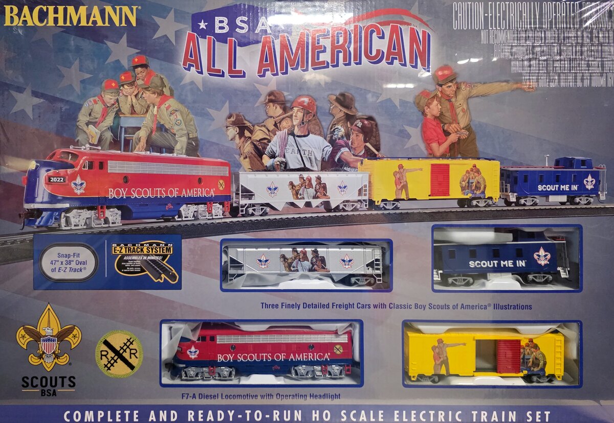 Bachmann 00775 HO BSA All American HO Gauge Diesel Freight Starter Train Set