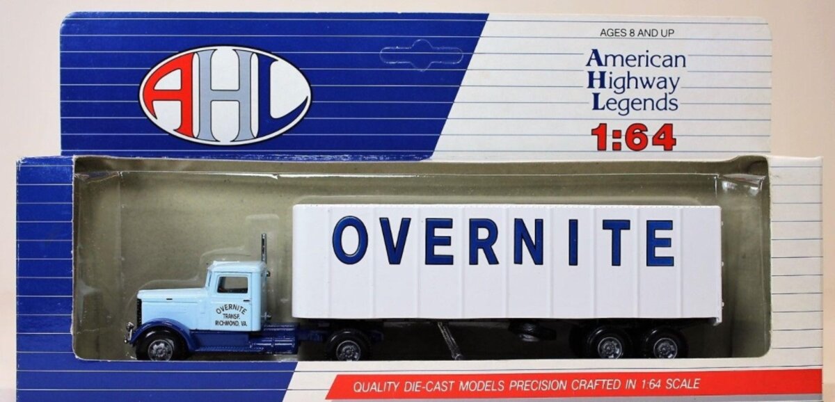 AHL L53402 1:64 Overnite Tractor Trailer Peterbilt