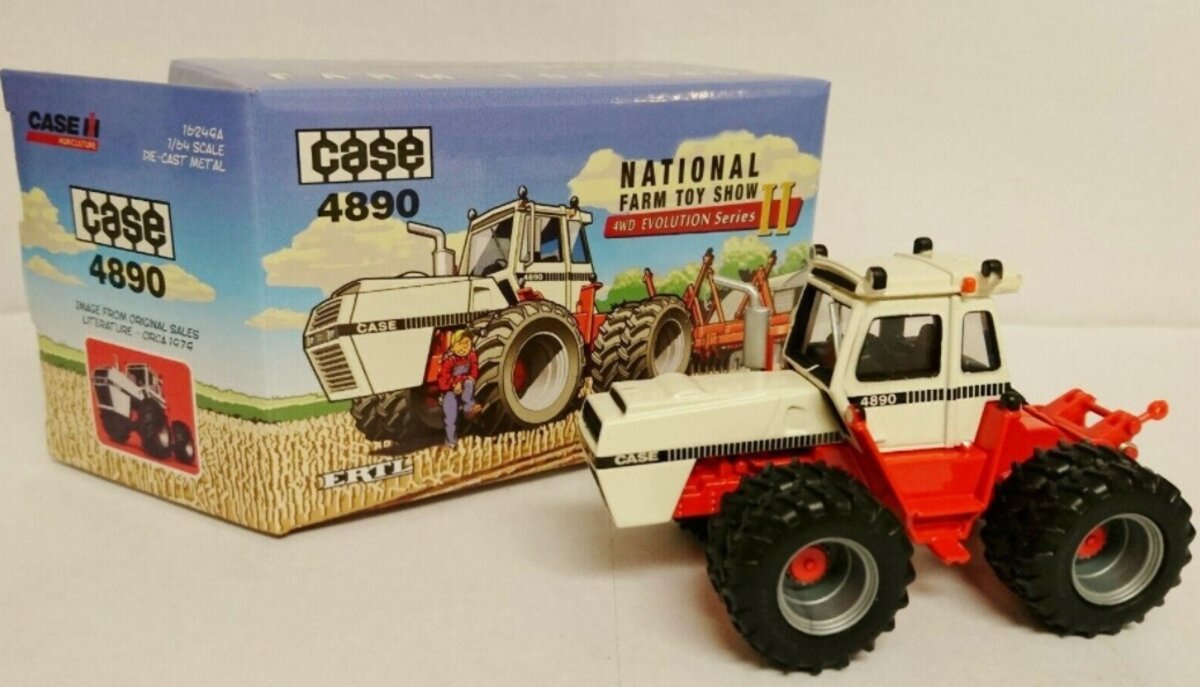 Ertl 16249A 1:64 Case 4890 4WD Evolution Series IITractor Toy Rigid Frame