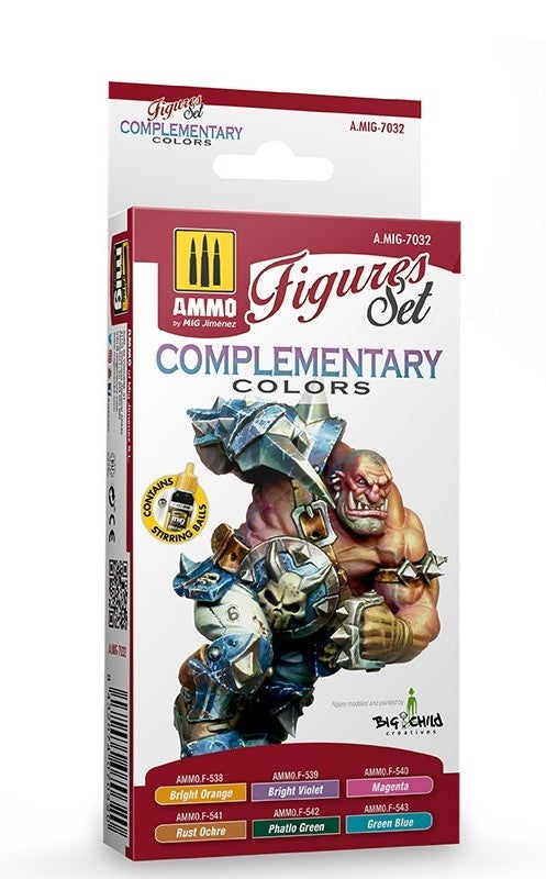 Mig Jimenez 7032 Complementary Colors Figures Acrylic Paints (Set of 6)