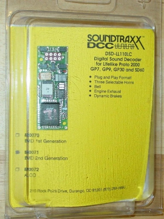 SoundTraxx 820071 DCC HO Digtial Sound Decoder For Likelike Proto 2000