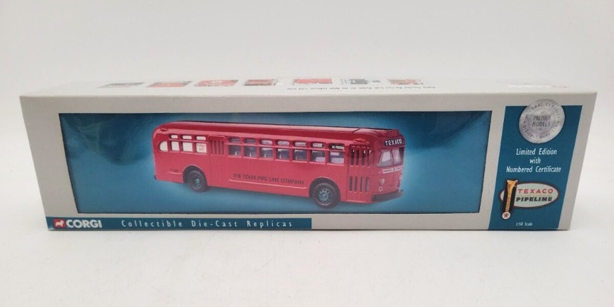 Corgi 54015 1:50 Scale Texaco Crew Bus Diecast GM Limited Edition