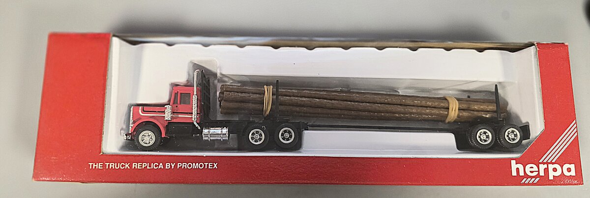 Herpa 6073 HO Tractor Trailer Lumber Truck