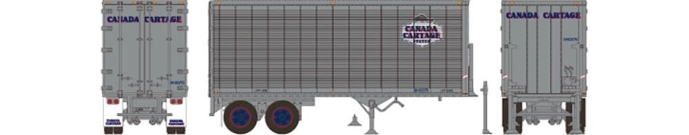 Rapido Trains 403085 HO Canada Cartage 26' Can-Car Dry Van Trailer #8H0375
