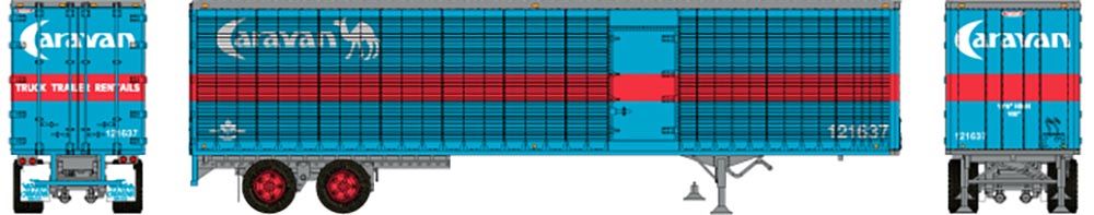 Rapido Trains 403116 HO Caravan Leasing 45' Trailmobile Dry Van Trailer #121641