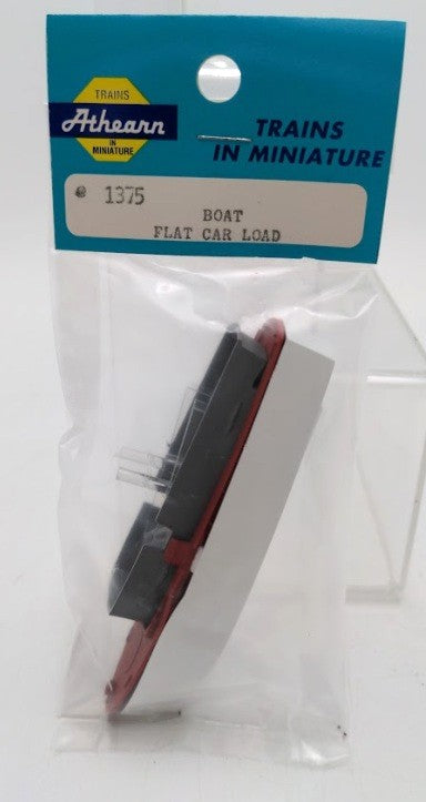 Athearn 1375 HO Scale Boat Flat Car Load Assorted Colors Plastic Kit