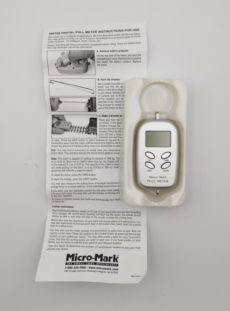 Micro-Mark 84708 Digital Pull Meter for All Scales