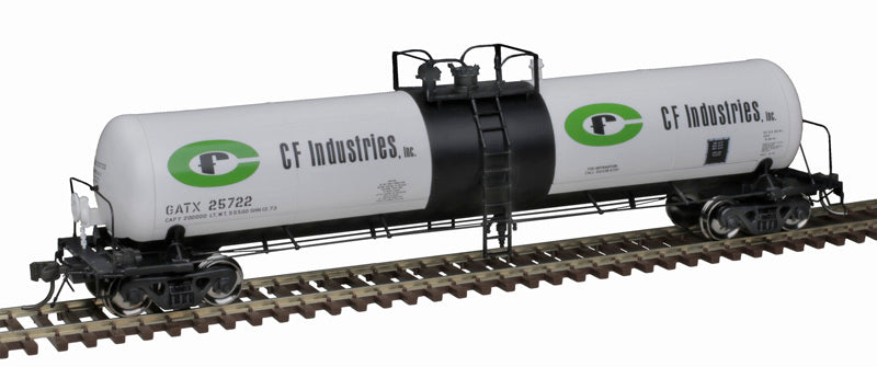 Atlas 20006965 HO CF Industries GATX 20,700 Gallon Non-Insulated Tank Car #25750