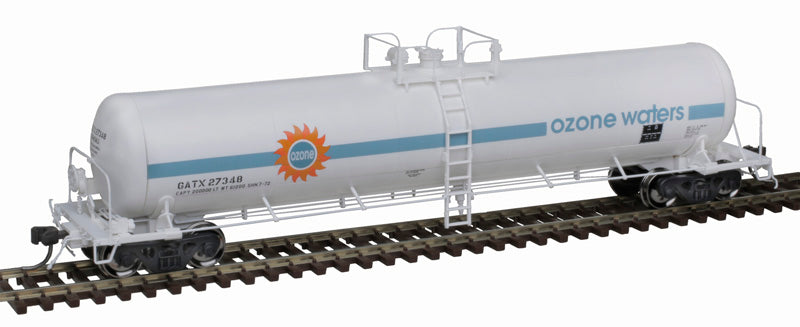 Atlas 20006972 HO Ozone Waters GATX 20,700 Gallon Non-Insulated Tank Car #27348