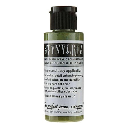 Modelflex Railroad Colors 405 Olive Stynylrez Acrylic Primer - 4 oz. Bottle