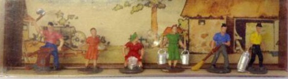 Merten Z-896 Z Scale Farm Workers Figure Pack (Set of 6)