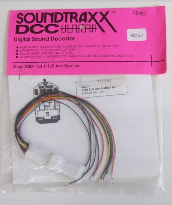 SoundTraxx 823227 Sound Decoder 2nd Gen/Nathan M3
