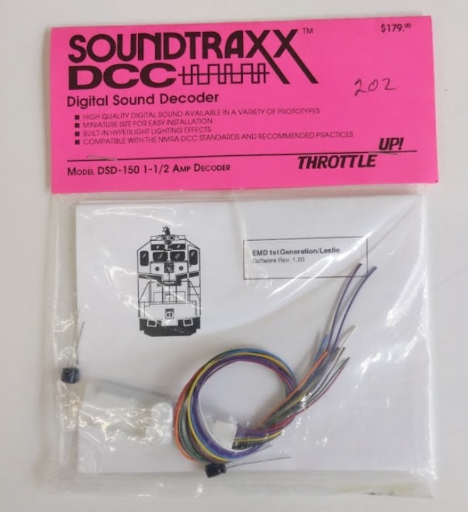 SoundTraxx DSD-150 EMD 1st Generation/Leslie Sound Decoder 1-1/2 Amp