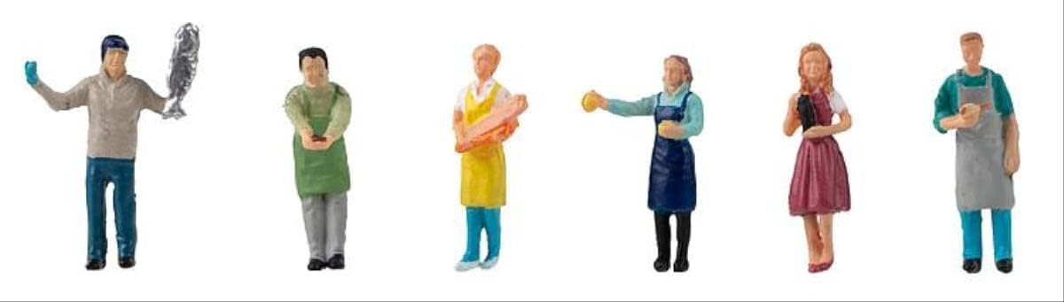 Faller 151641 HO Market Sellers Figures (Pack of 6)