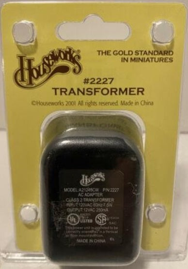 Houseworks 2227 Transformer 12V AC Adapter