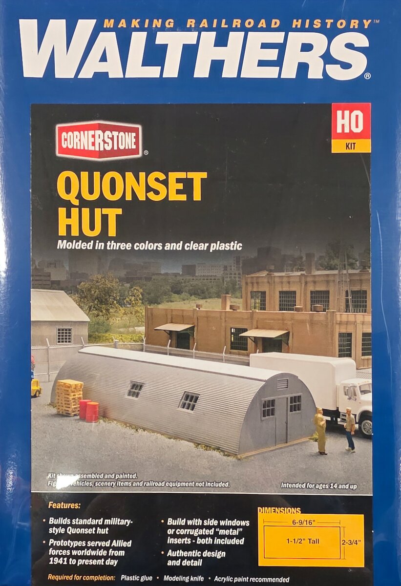 Walthers 933-3560 HO Quonset Hut Building Kit