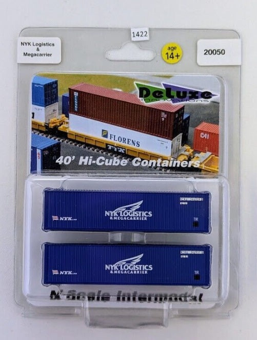 Deluxe Innovations 20050 N NYK & Megacarrier 40'' Hi-Cube Containers (Pack of 2)