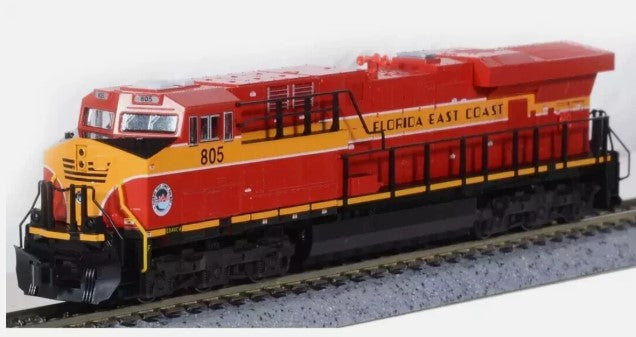 Kato 176-8947 N FEC GE ES44C4 Diesel Locomotive - Standard DC #805
