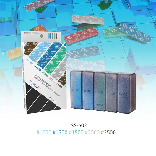 Dspiae SP-S02 #1000-#2500 Grit Fine Mesh Adhesive Sandpaper Set (Pack of 100)