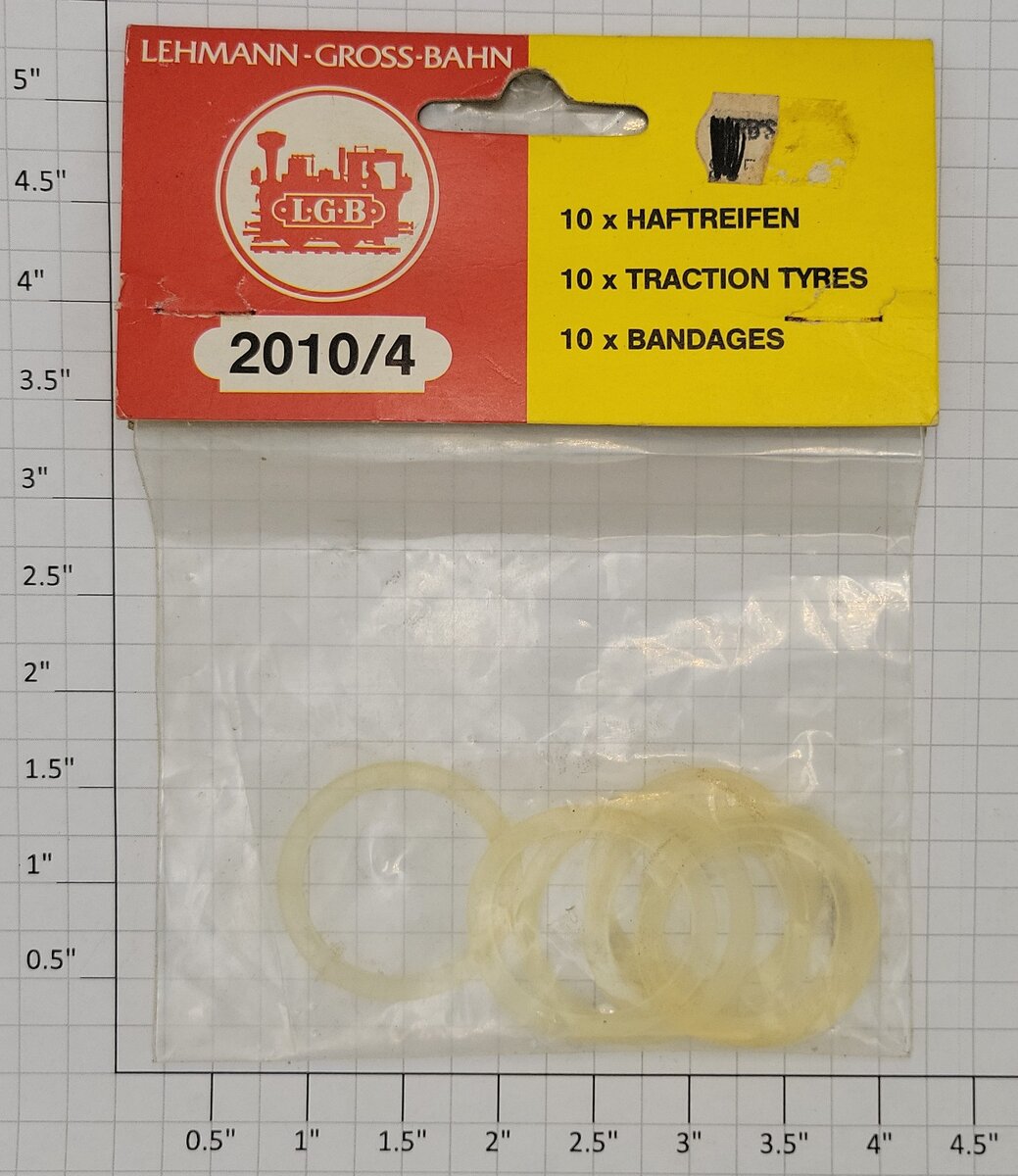 LGB 2010/4 G Traction Tyres (Pack of 10)