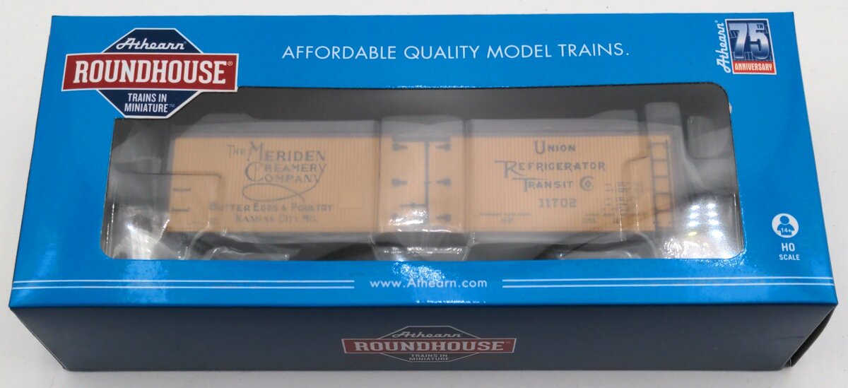 Roundhouse 06808 HO Union Refrigerator Transit Co. 40' Wood Reefer Car #11702