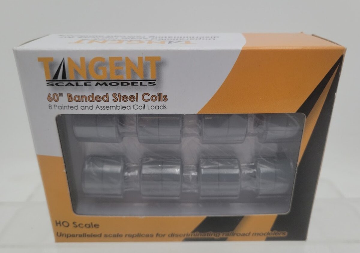 Tangent Scale Models TSM-205 HO Scale 60" Banded Width Steel Coils (Box of 8)