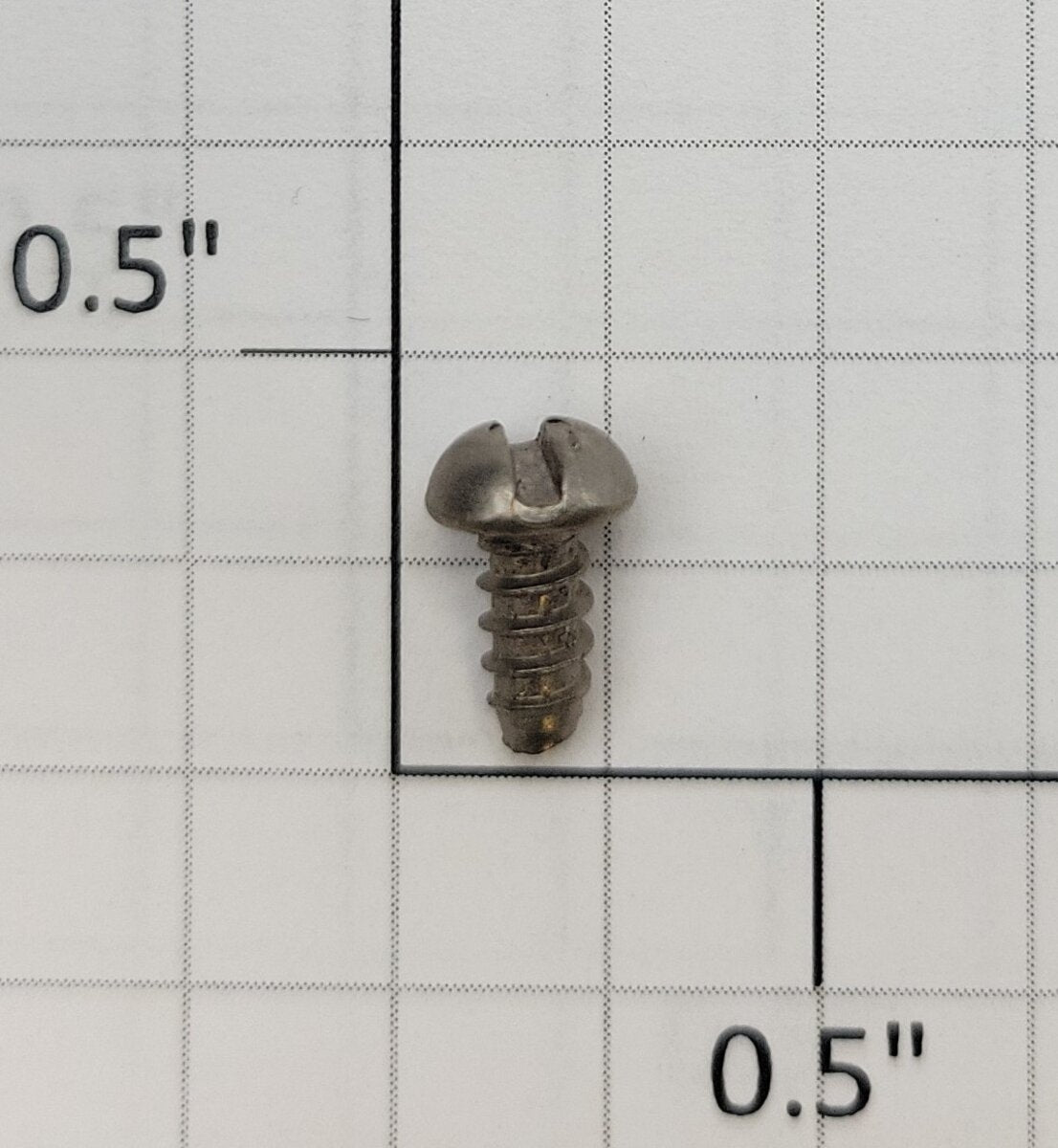 Acme #6 x 5/16" Slotted Round Head Self Tapping Screw