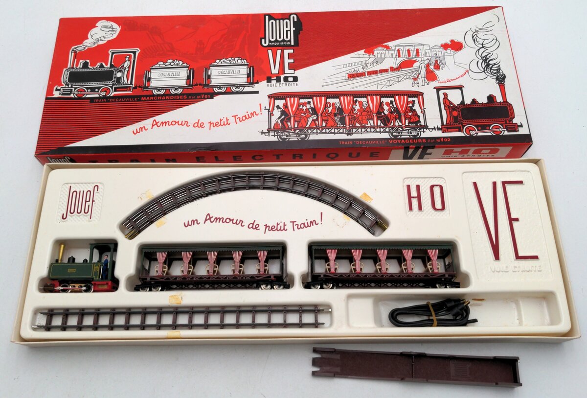 Jouef Vintage MV02 HOe Scale "Decauville" Voyageurs Set