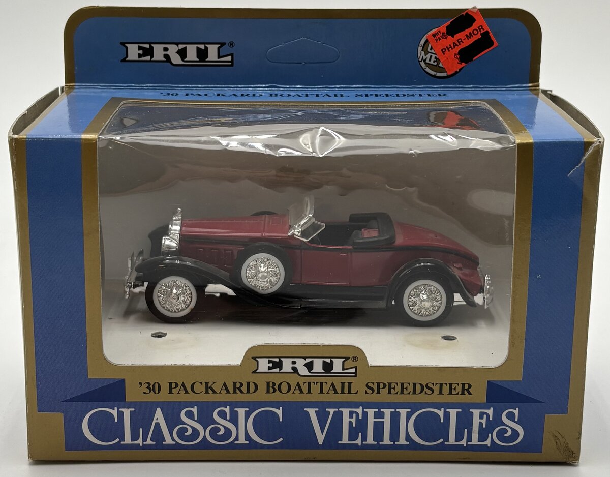 Ertl 2542 Vintage Vehicles1:43 Scale Red 1930 Packard Boattail Speedster