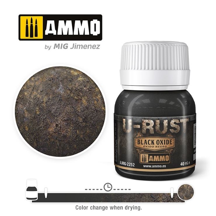 Mig Jimenez 2252 U-RUST Black Oxide - 40 ml. Bottle