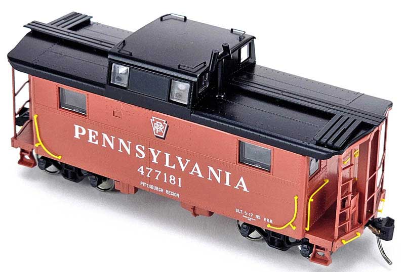 Bowser 43370 HO PRR Shad. Key. Pittsburgh PRR N5 Caboose Ready to Run #477250