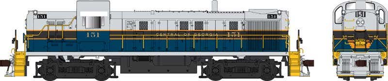 Bowser 25411 HO Central of Georgia Alco RS3 Diesel Locomotive #151