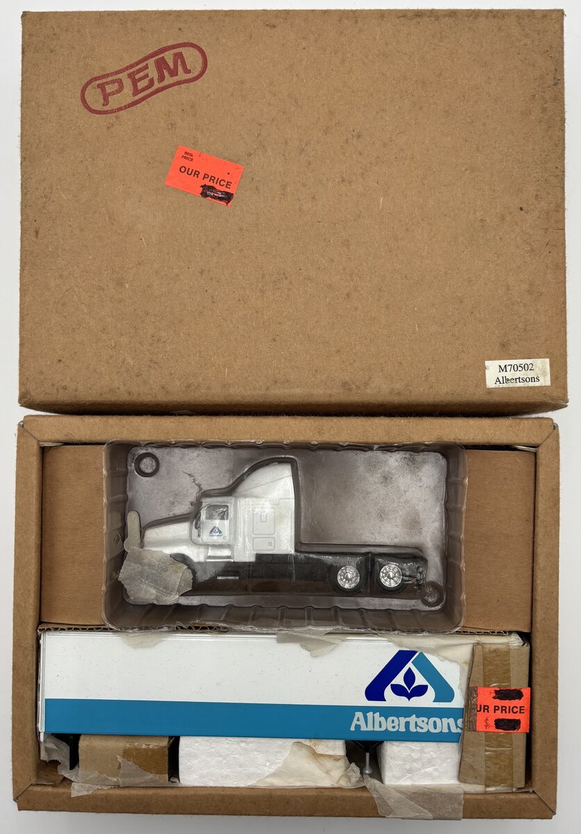 PEM M70502 1:64 Kenworth T600 Semi Truck Van Trailer - Albertons