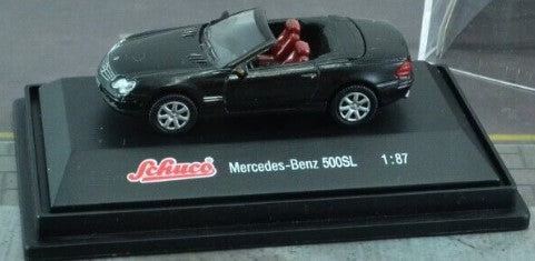 Schuco 5372 HO Black Mercedes Benz 500SL Convertible