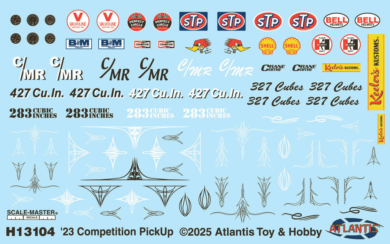 Atlantis Models 13104 1:25 Keelers Kustoms '23 Competition Pickup Model Kit