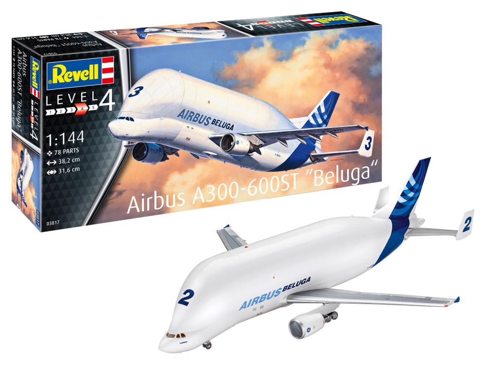 Revell of Germany 03817 1:144 Airbus A300-600ST "Beluga" Aircraft Plastic Kit