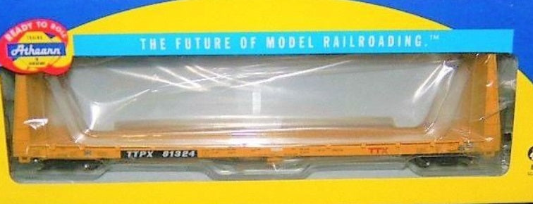 Athearn 87714 HO TTX 60' Bulkhead Flat Car TTPX81324 Ready To Roll