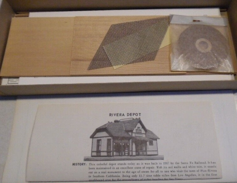 Historical Scale Miniatures RS-3 HO Rivera Depot Station Building Kit